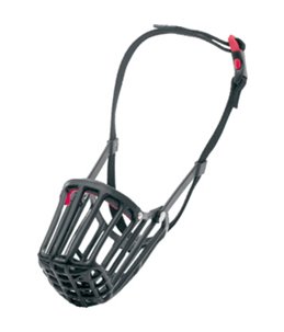 Muilkorf plast l/xl 37cm 35-64cm zwart