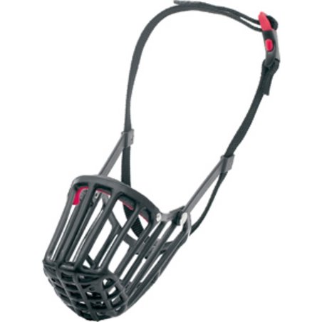 Muilkorf plast l/xl 37cm 35-64cm zwart