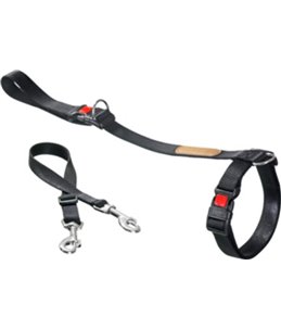 Legleader zwart 39-60cm/60cm 20mm