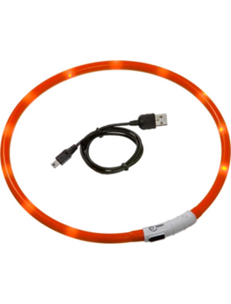 Visio light led halsband oranje70cm