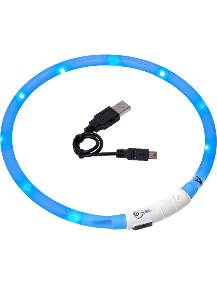 Visio light led halsband blauw 70cm