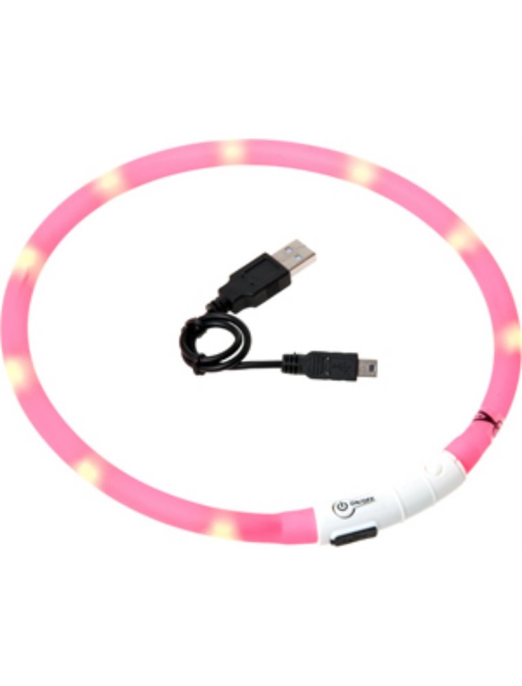 Visio light led halsband roze 70cm