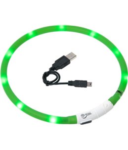 Visio light led halsband groen 70cm