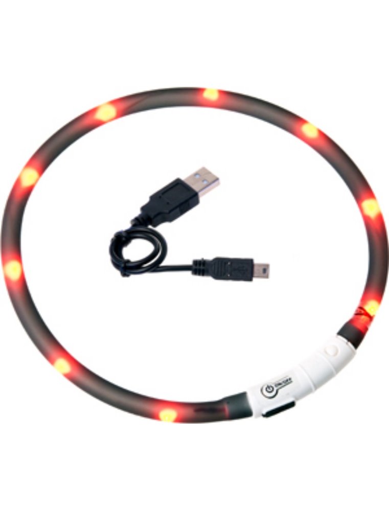 Visio light led halsband zwart 70cm