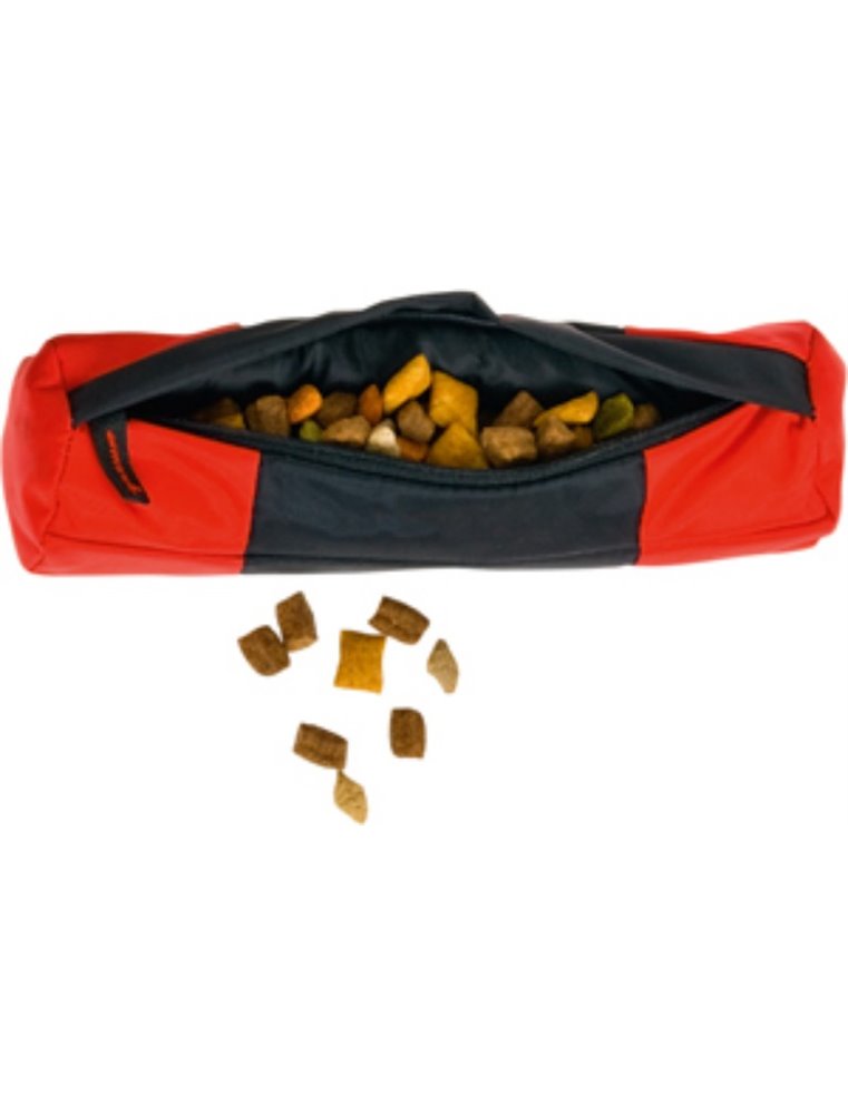 Snack dummy 22x7 cm zwart/rood