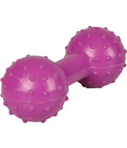 Rubber halter met bel 12cm ass.