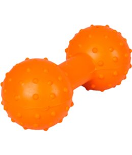 Rubber halter met bel 12cm ass.