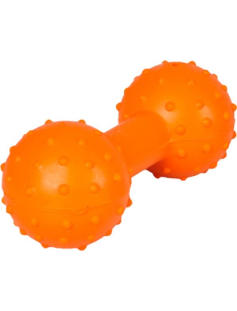 Rubber halter met bel 12cm ass.