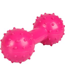 Rubber halter met bel 12cm ass.