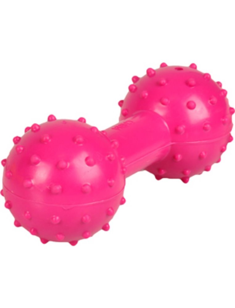 Rubber halter met bel 12cm ass.