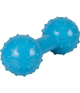 Rubber halter met bel 12cm ass.