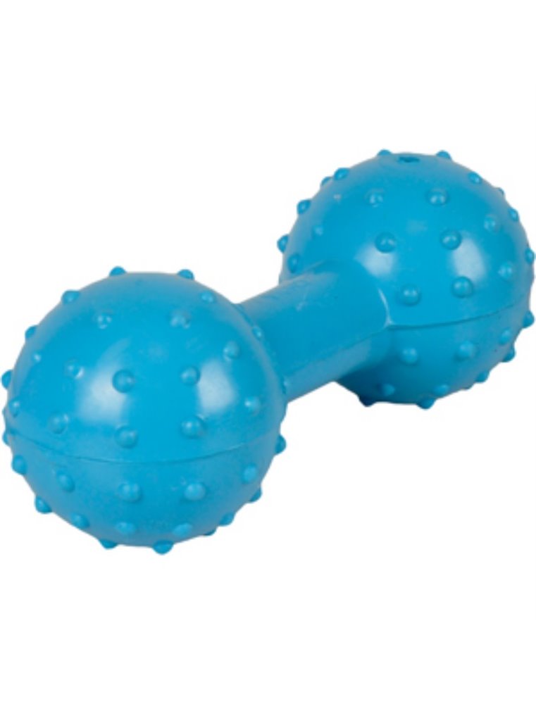 Rubber halter met bel 12cm ass.