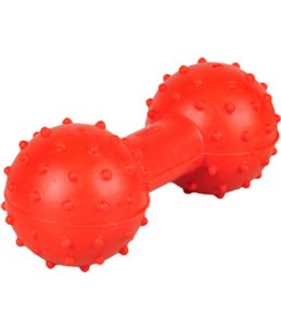 Rubber halter met bel 12cm ass.