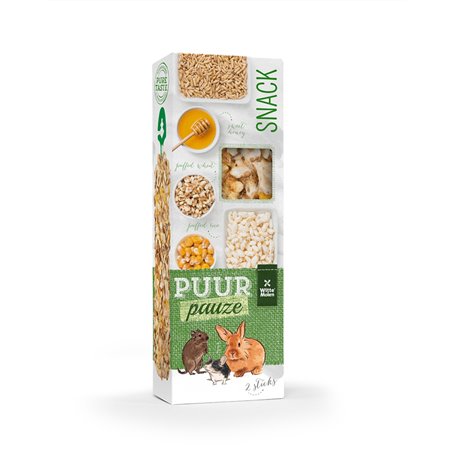 Puur pauze knaagsticks gepofte granen