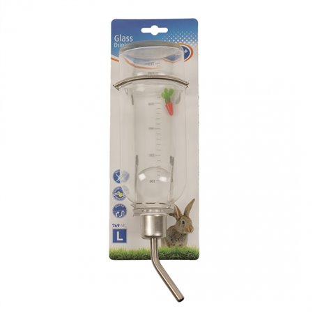 Glazen drinkfles - knaagdieren