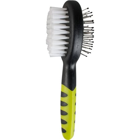 Dubbele borstel met handvat knaagd 