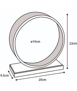 Bogie wiel plastic m 18 cm