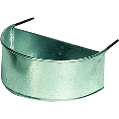 Eetbak zink halfrond 