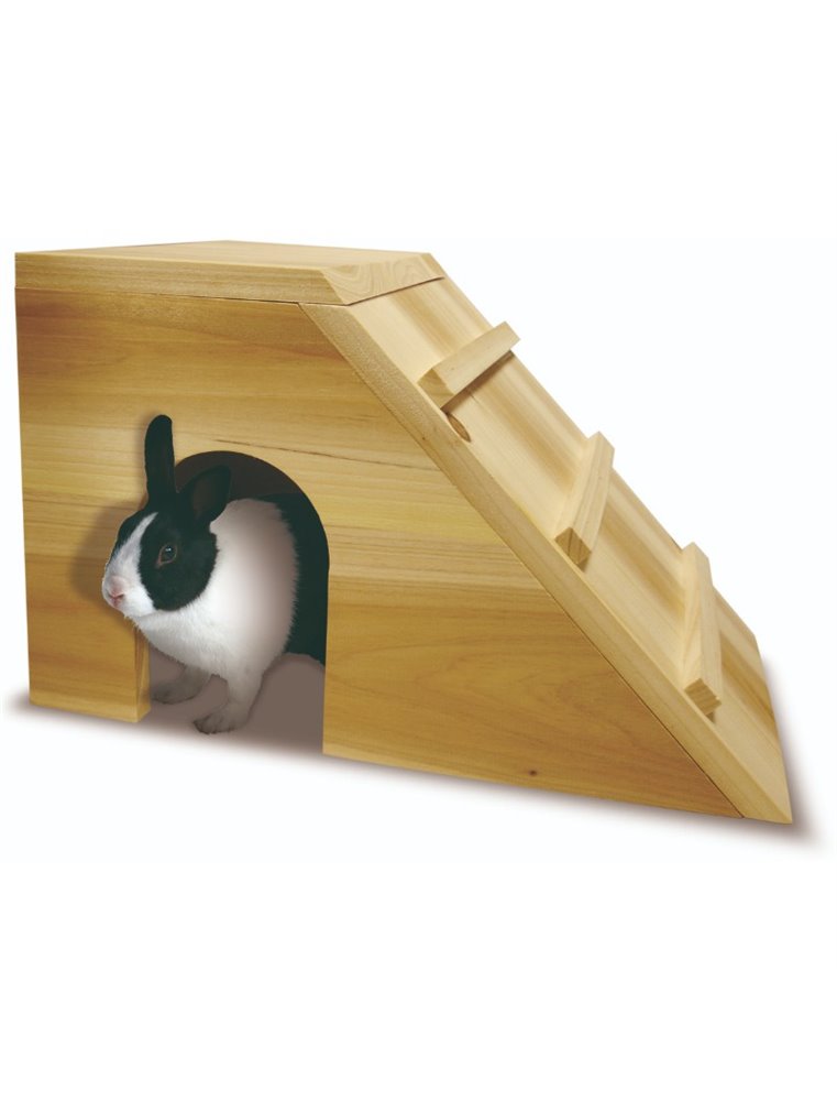 Slaaphok hout dwergkonijn mocambo