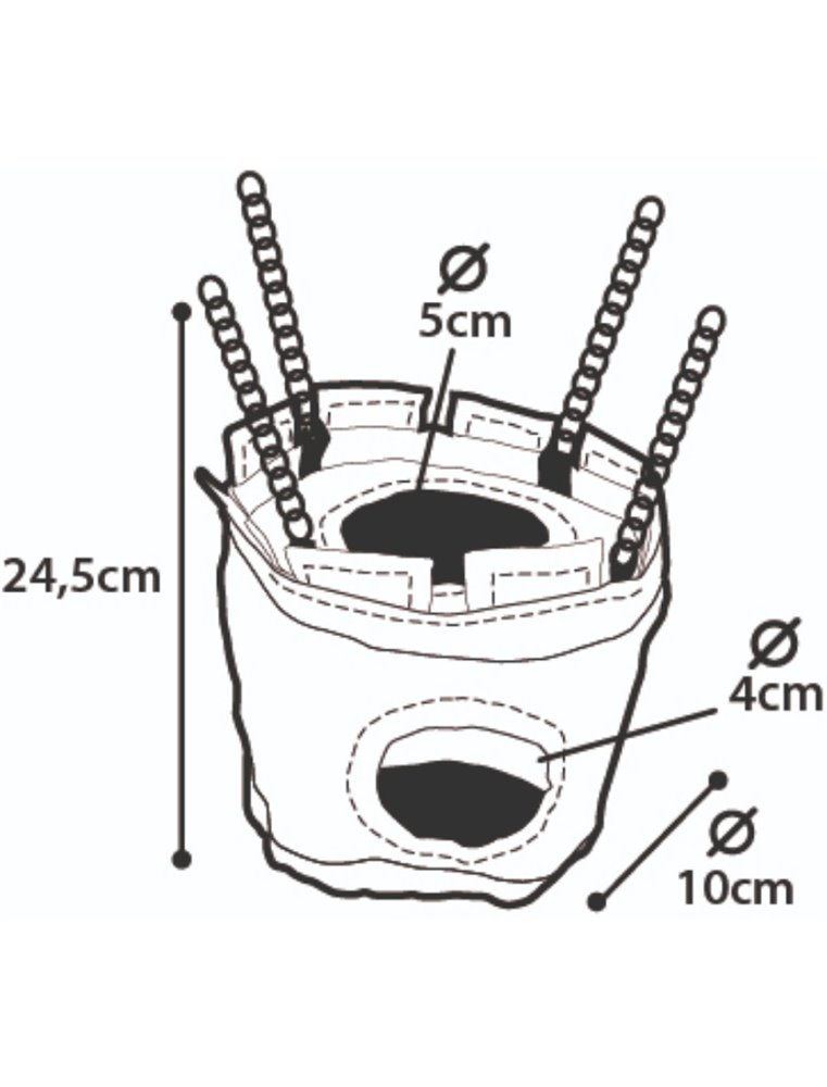 Hamsterhuisje nylon - chateau