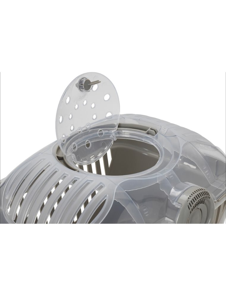 Transportbox knaagdier rambler roos-grijs l 29x39x25cm ass.