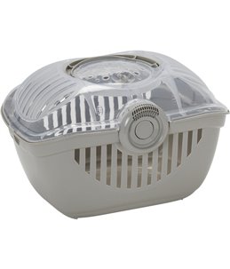 Transportbox knaagdier rambler roos-grijs l 29x39x25cm ass.