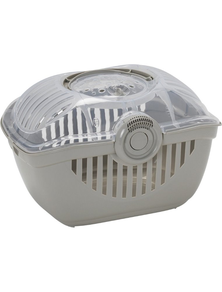 Transportbox knaagdier rambler roos-grijs l 29x39x25cm ass.