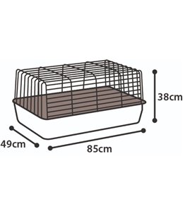 Konijnenkooi sprinters 85cm blauw