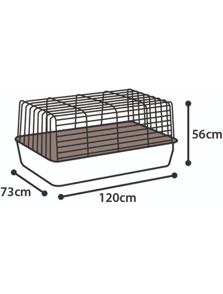 Konijnenkooi sprinters 120cm blauw