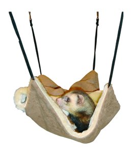 Frettenzak bruin suede+pluche