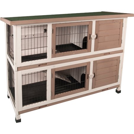 Konijnenhok combi 2 urban 122x50x102 cm