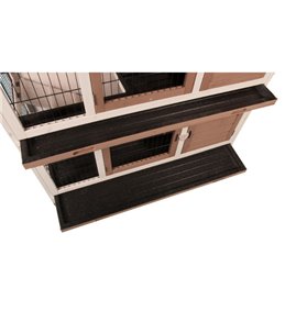 Konijnenhok combi 2 urban 122x50x102 cm