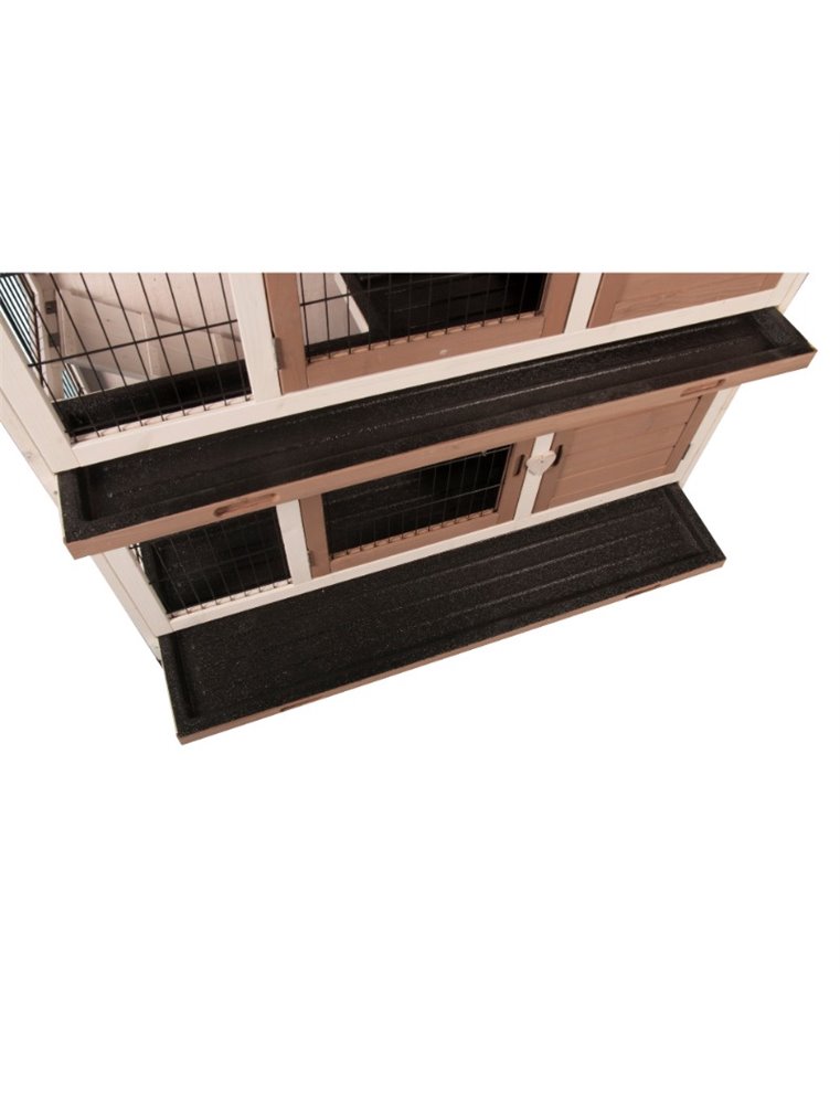 Konijnenhok combi 2 urban 122x50x102 cm