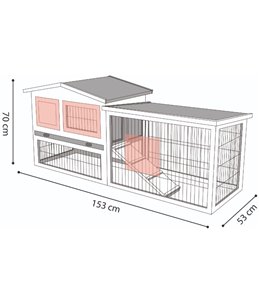 Konijnenhok rainbow cottage