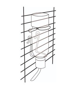 Drinkfles athina glas knaagd 770ml