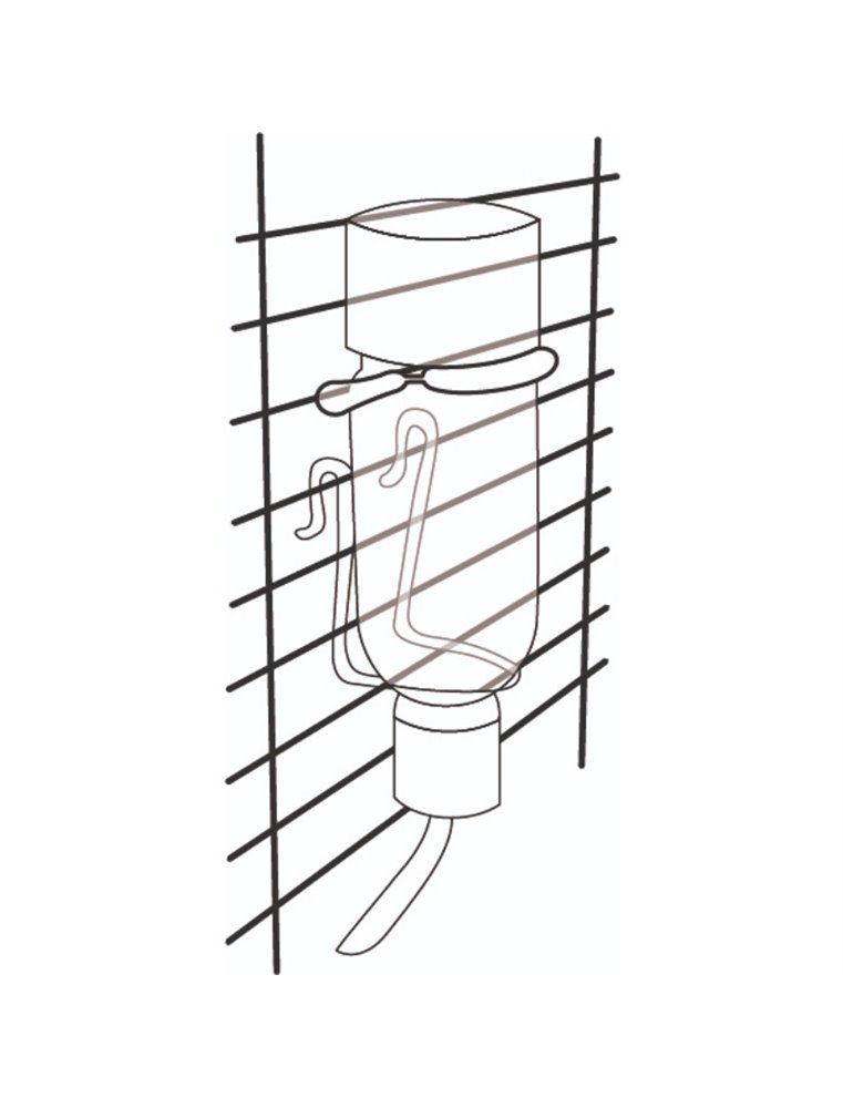 Drinkfles athina glas knaagd 770ml