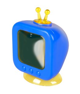 Ks bertrand tv blauw 9x7x13cm 