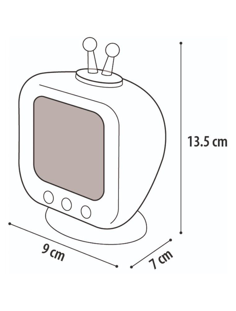 Ks bertrand tv blauw 9x7x13cm
