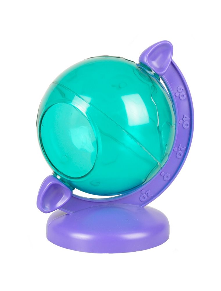 Ks bertrand wereldbol groen paars 12x10x14cm