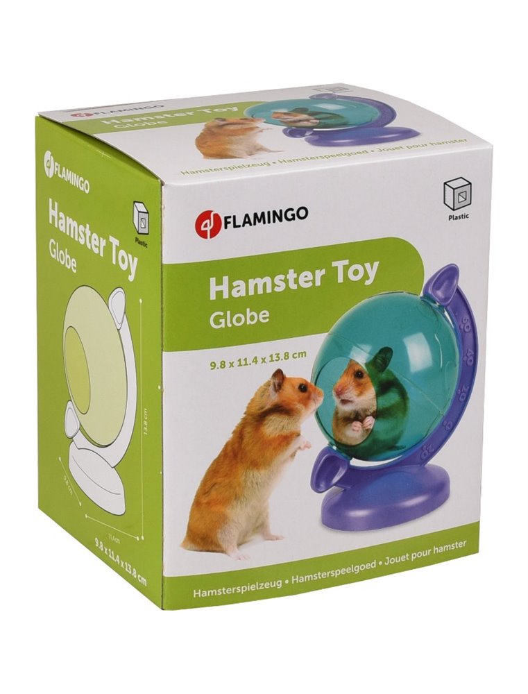 Ks bertrand wereldbol groen paars 12x10x14cm