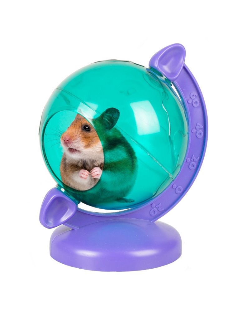 Ks bertrand wereldbol groen paars 12x10x14cm