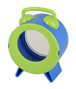 Ks bertrand wekker blauw 8,5x7,5x12 cm