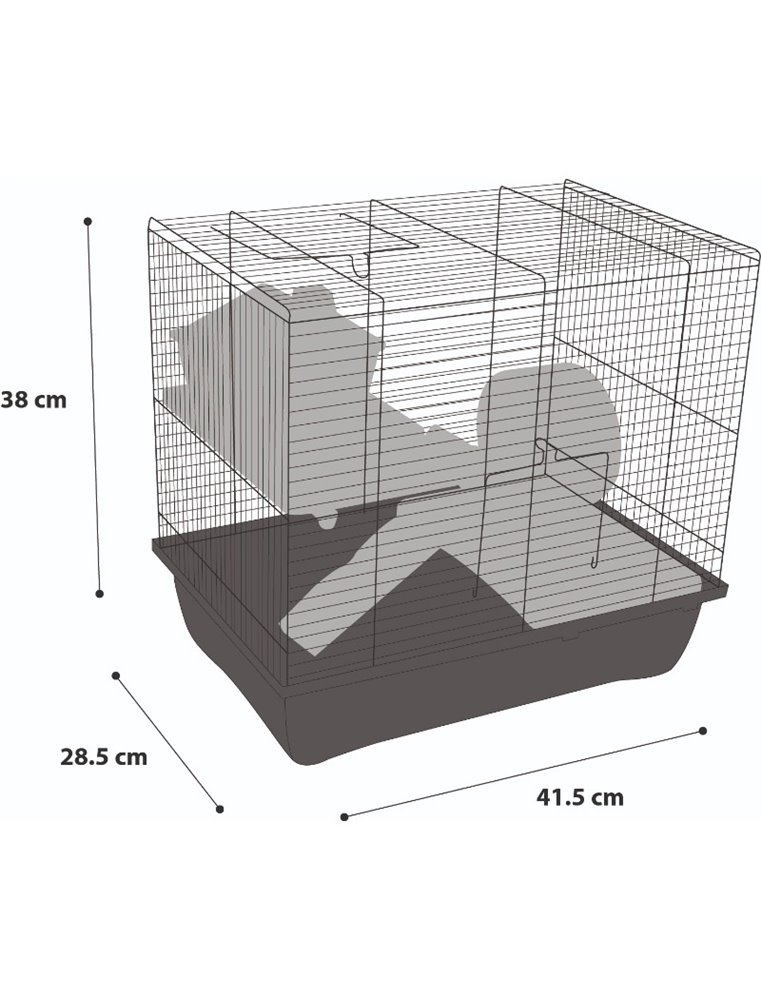 Hamsterkooi enzo 2 41,5x28,5x38cm