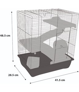 Hamsterkooi enzo 3 41,5x28,5x48,5cm