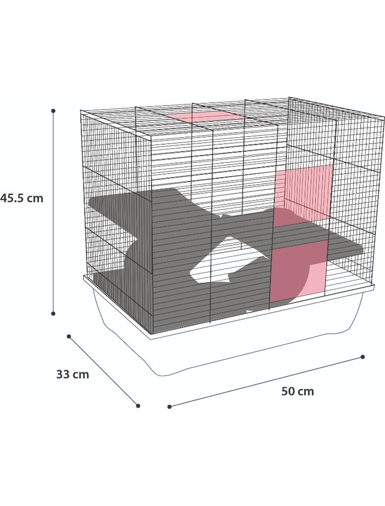 Hamsterkooi jaro 3 50x33x45,5cm