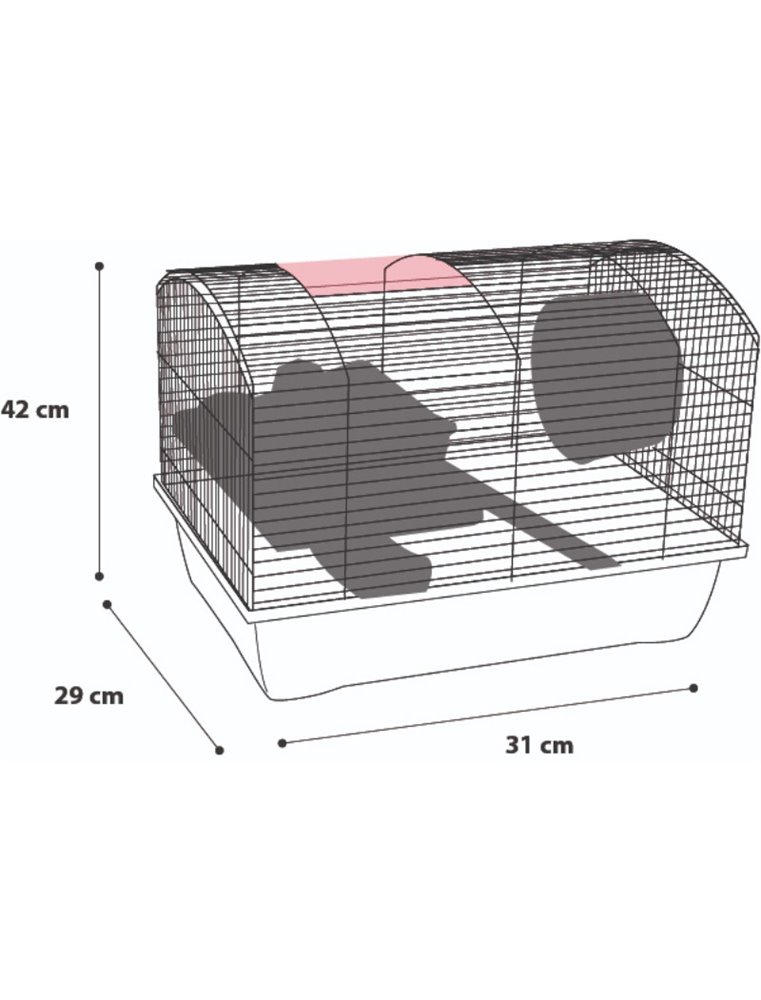 Hamsterkooi vico 1 42x29x31cm