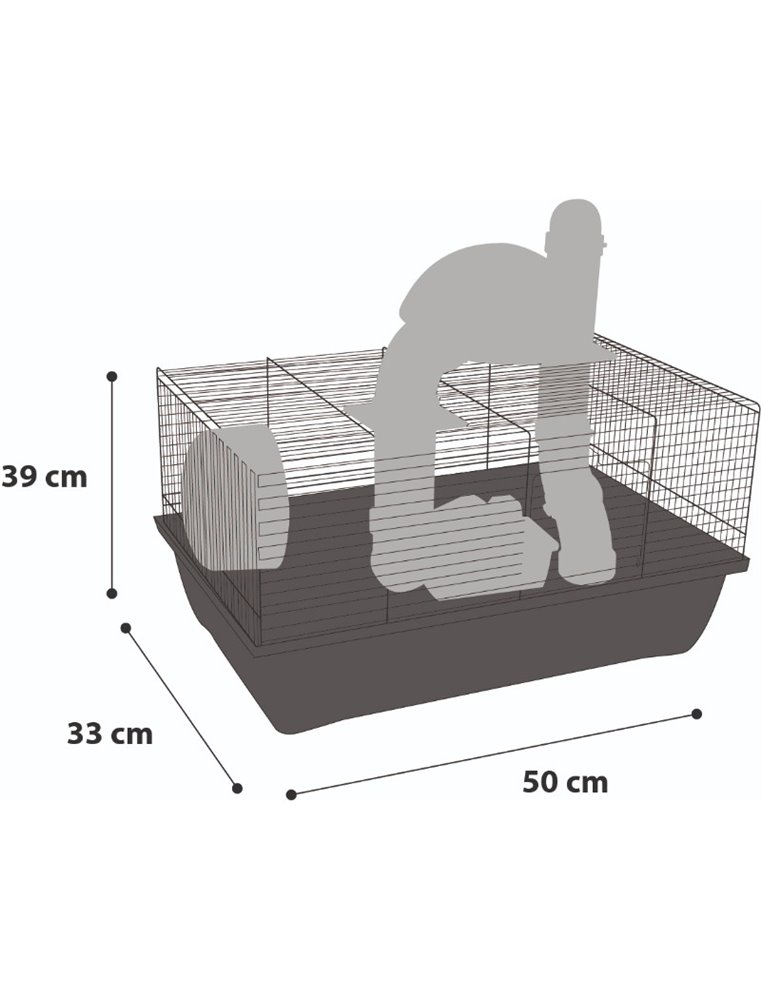 Hamsterkooi mido 50x33x39cm