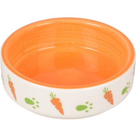 Eetpot knaagdier iggy keramisch oranje 8,5cm 70ml