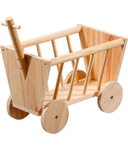 Houten bolderwagen 29cm 