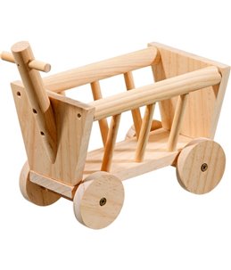 Houten bolderwagen 20cm